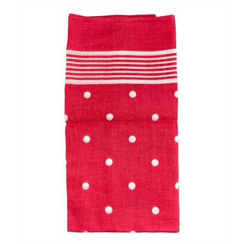 Handkerchief - Red Big Polka Dot