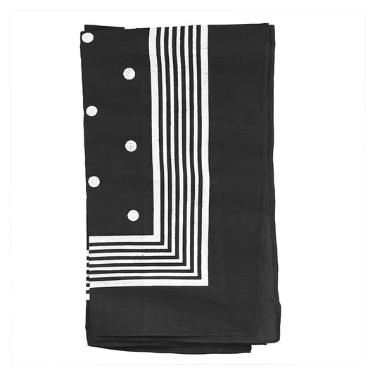 Handkerchief - Black Big Polka Dot